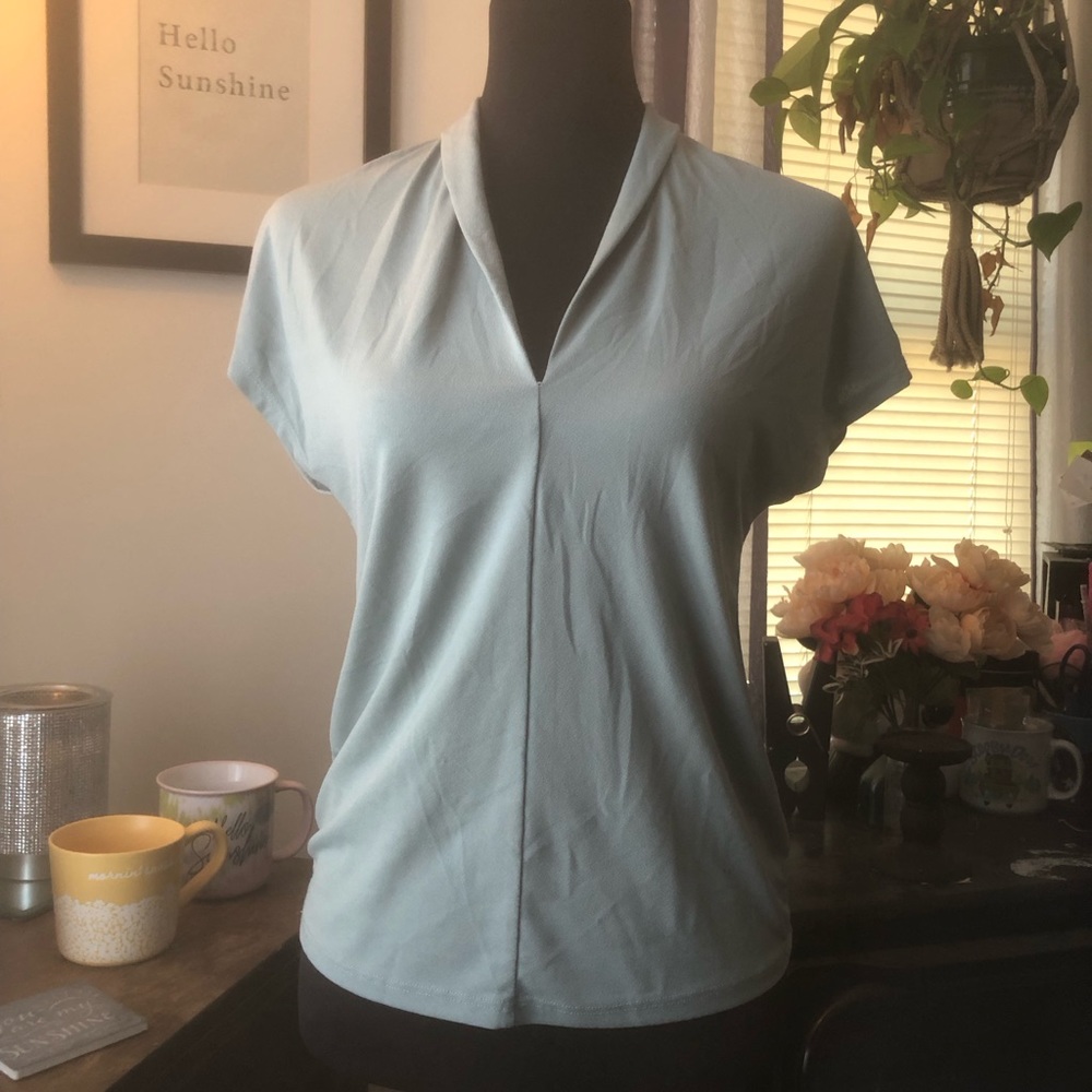 H&M Teal V-Neck Blouse
Size X-Small